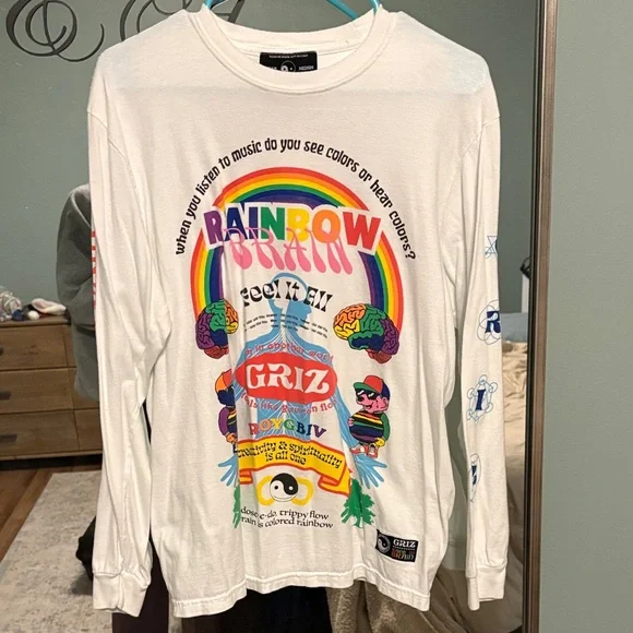 GRIZ Rainbow Brain Long Sleeve - Picture 1 of 4